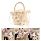 Cartera Bolso de Paja Bolso de Mano para Niñas Mujeres Fiesta Bolsas Estéticas Vacaciones