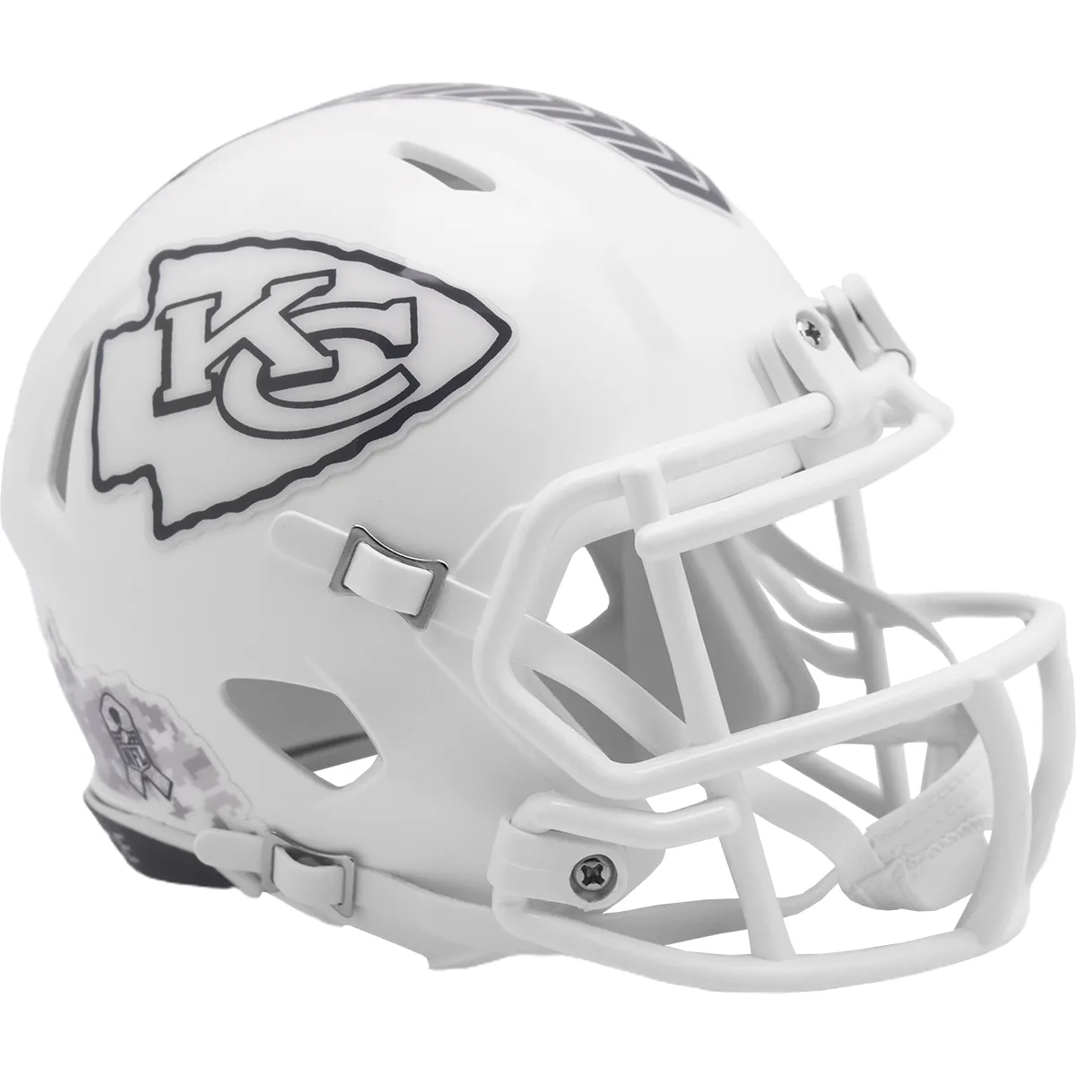 Casco Mini Speed Salute To Service 24 Riddell NFL Chiefs