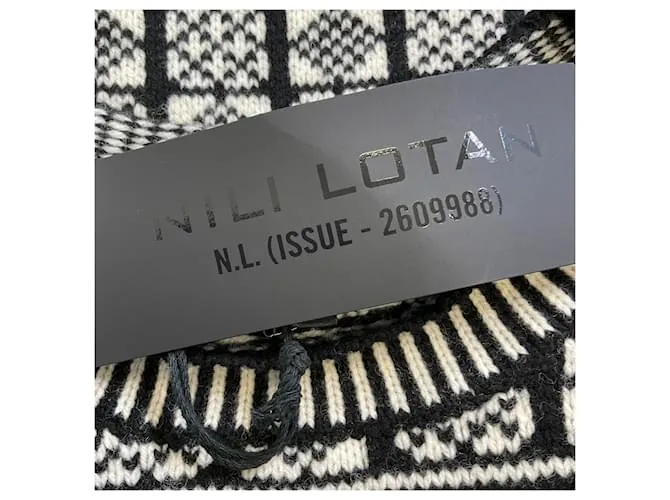Chaleco de suéter Elisabeth Nili Lotan negro / marfil 