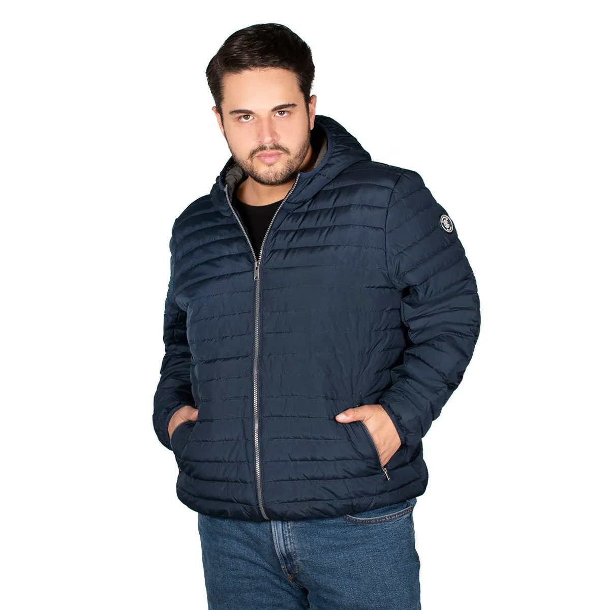 Chamarra De Pluma Hombre Plus Size