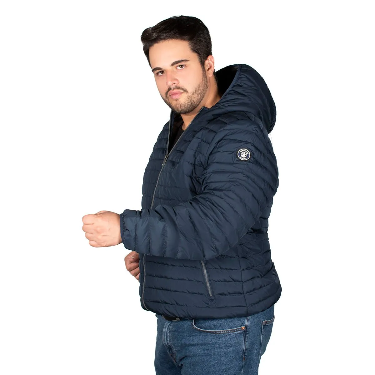 Chamarra De Pluma Hombre Plus Size
