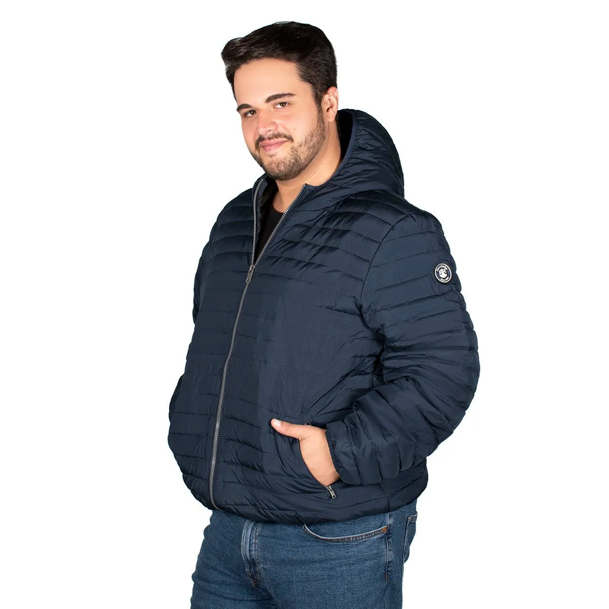 Chamarra De Pluma Hombre Plus Size