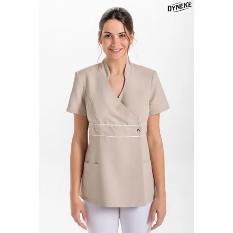 Chaqueta pekin beig vivos raso