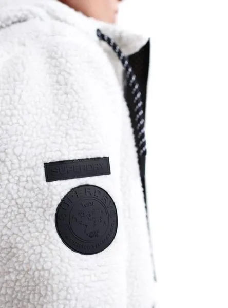 chaqueta superdry core blanco para hombre
