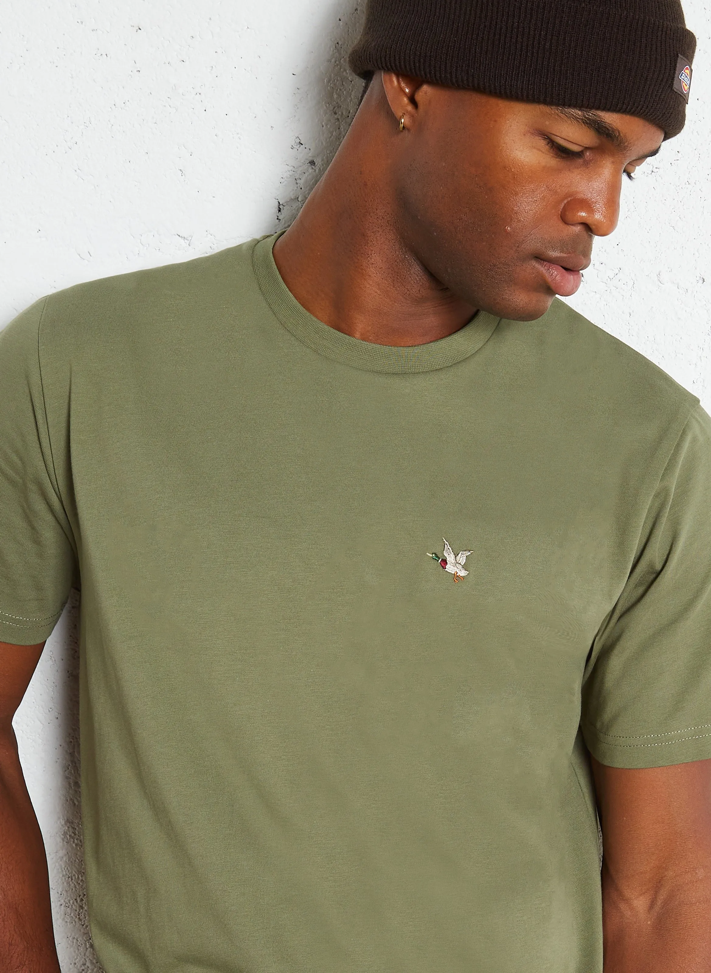 CHEVIGNON Camiseta recta de algodón serigrafiada en verde