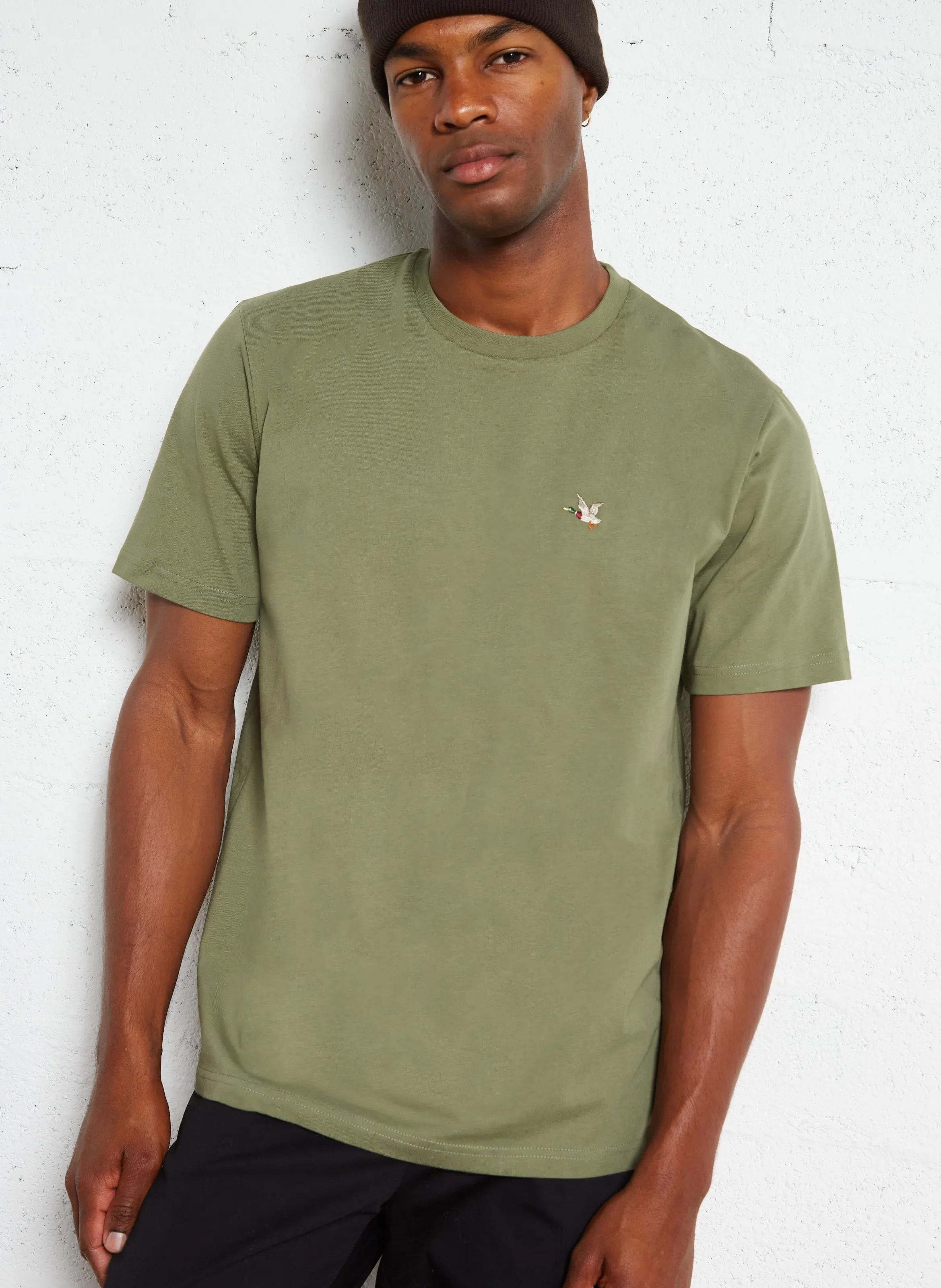 CHEVIGNON Camiseta recta de algodón serigrafiada en verde
