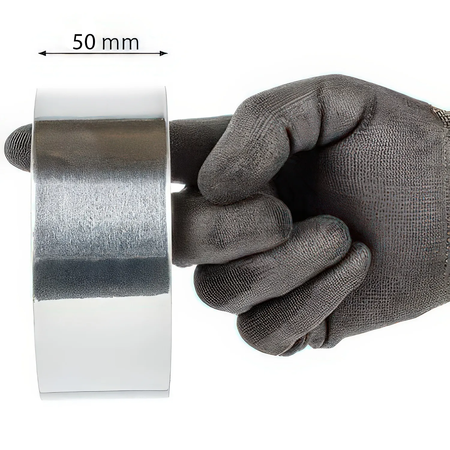 Cinta Adhesiva De Aluminio 50 Mm 50 M Plateado