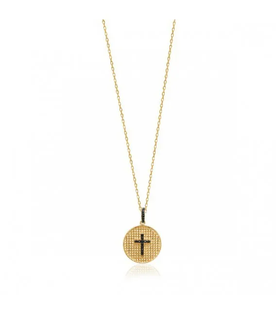 Collar en plata de ley Aura Gold