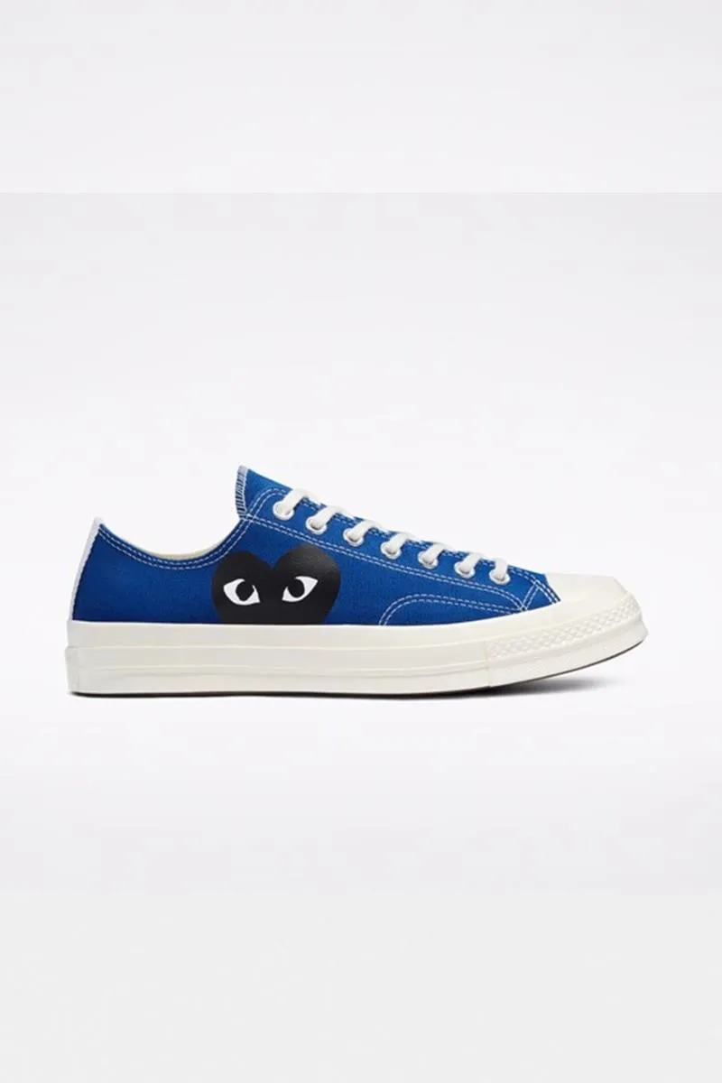 COMME DES GARÇONS PLAY CONVERSE CHUCK 70 X CDG PLAY HALF BLACK HEART HOMBRE AZUL