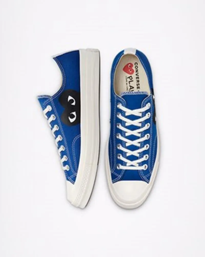 COMME DES GARÇONS PLAY CONVERSE CHUCK 70 X CDG PLAY HALF BLACK HEART HOMBRE AZUL