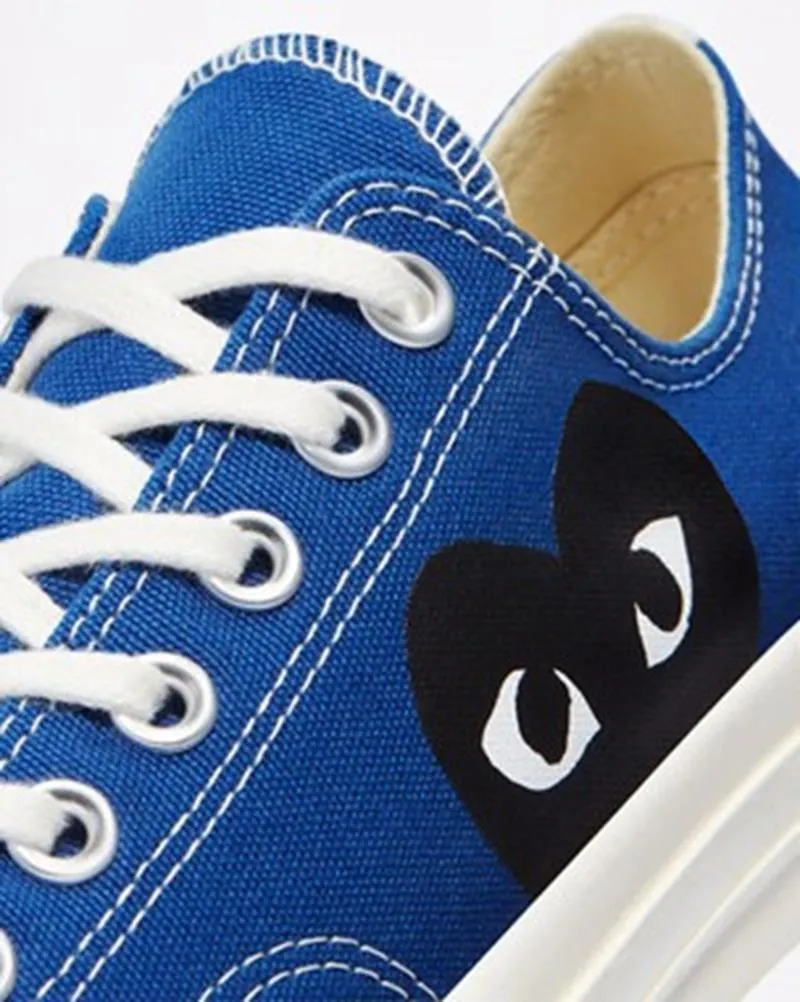 COMME DES GARÇONS PLAY CONVERSE CHUCK 70 X CDG PLAY HALF BLACK HEART HOMBRE AZUL