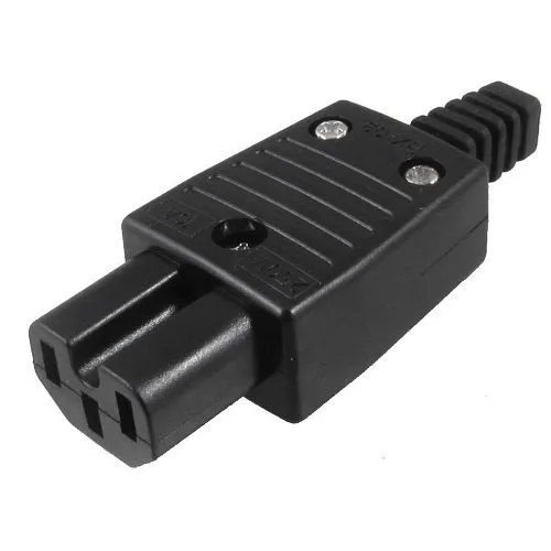 Conector Alimentacion C15 Hembra  Negro 10 A