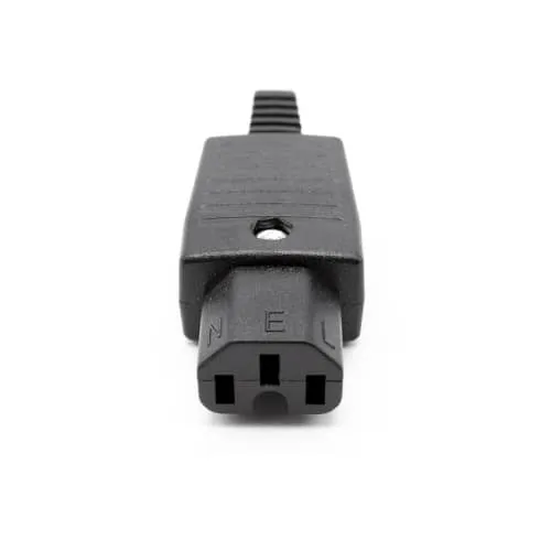Conector Alimentacion C15 Hembra  Negro 10 A
