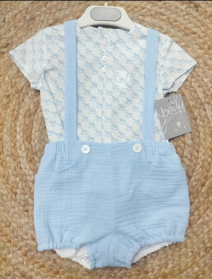 Conjunto bebé niño   familia Caballo de Yoedu
