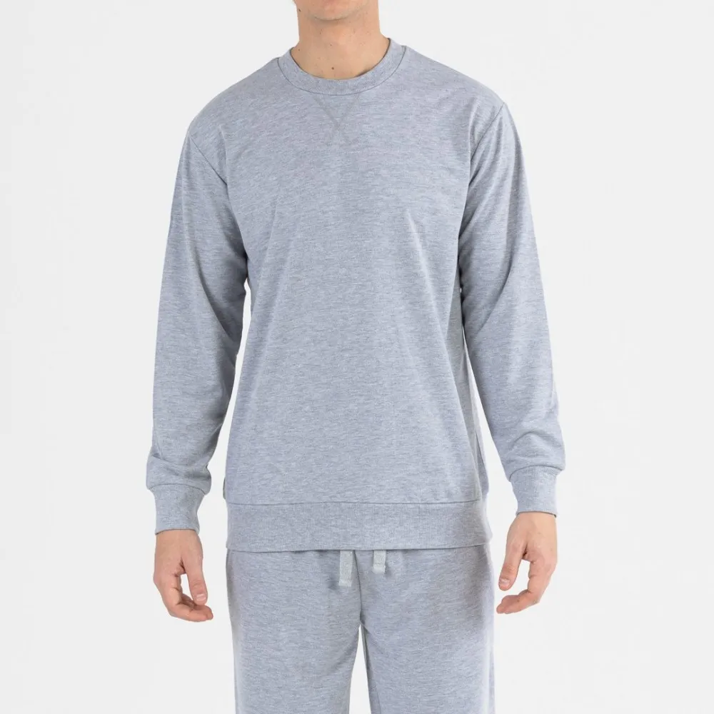 Conjunto deportivo largo hombre gris
