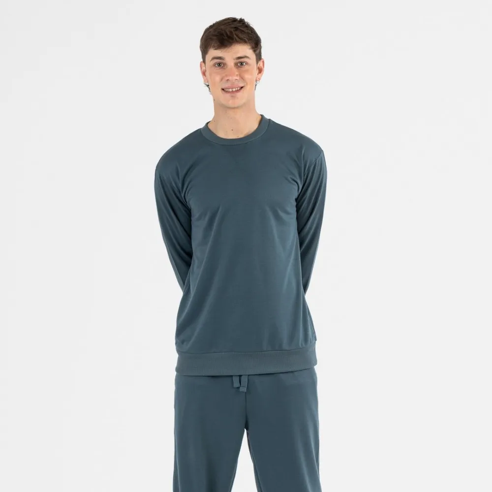 Conjunto deportivo largo hombre verde menta