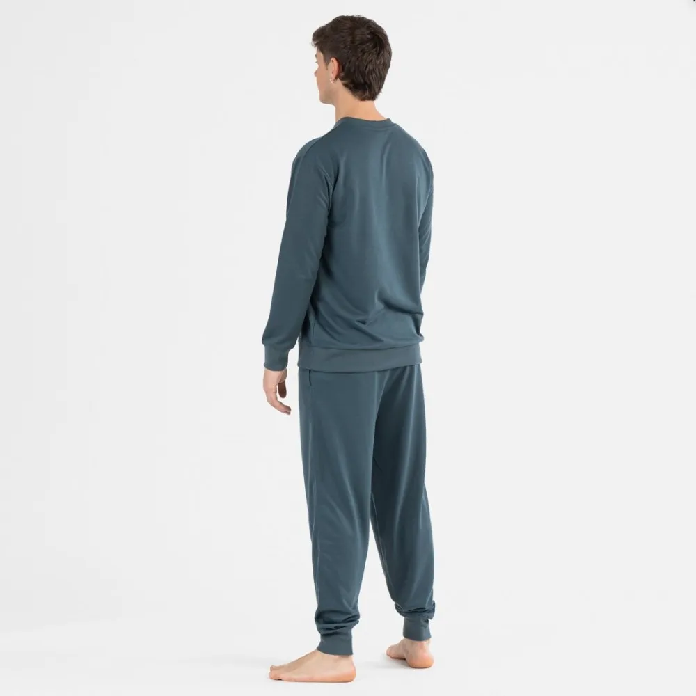 Conjunto deportivo largo hombre verde menta