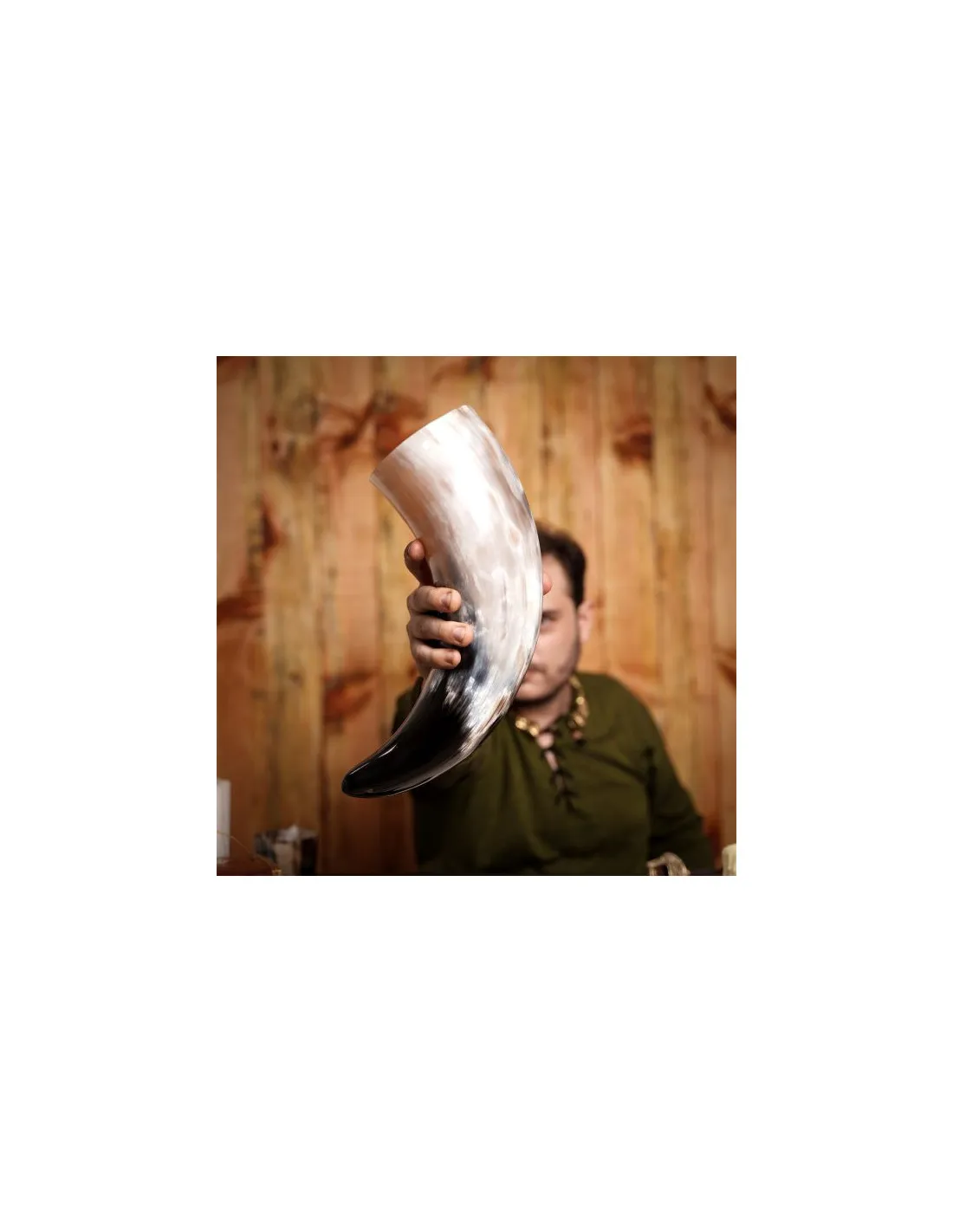 Cuerno vikingo para beber, capacidad Jumbo 2500 ml.