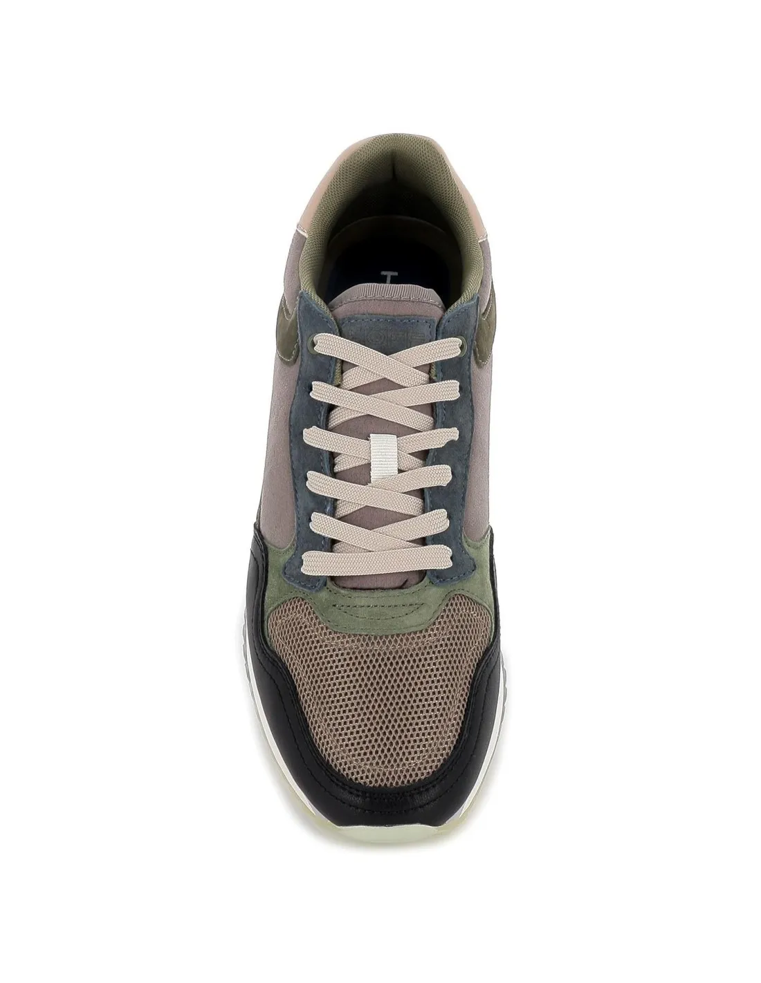 Deportiva urbana de piel multicolor negro para hombre HOFF