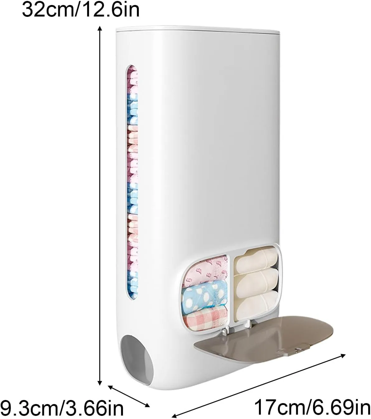 Dispensador de bolsas de comestibles  caja de almacenamiento de ropa interior  soporte para bolsas de basura para armario  despe