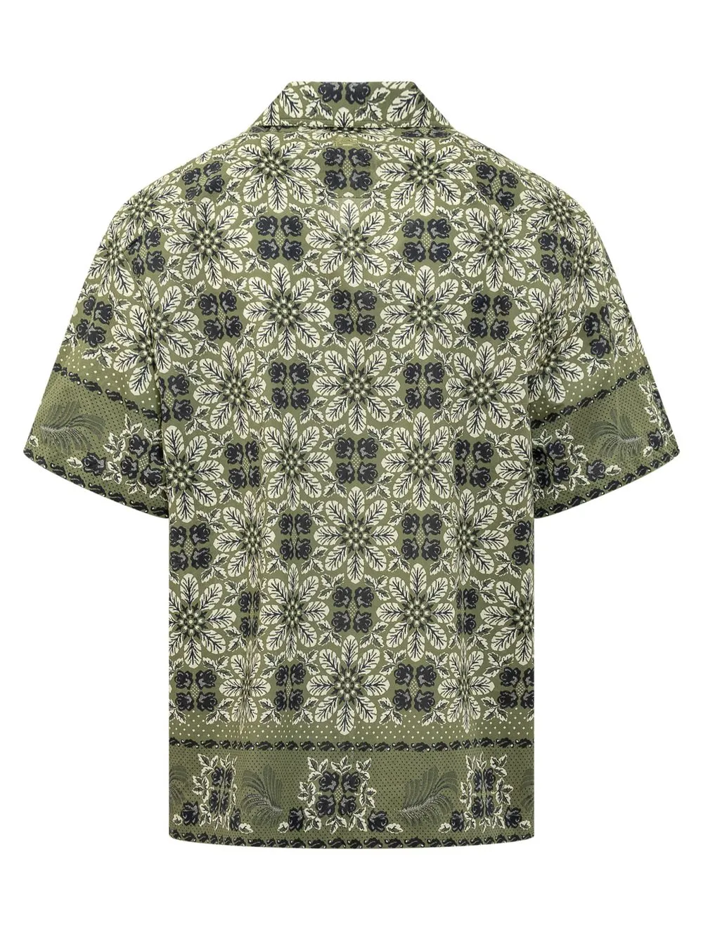 ETRO Bowling Shirt with Floral Foliage Print