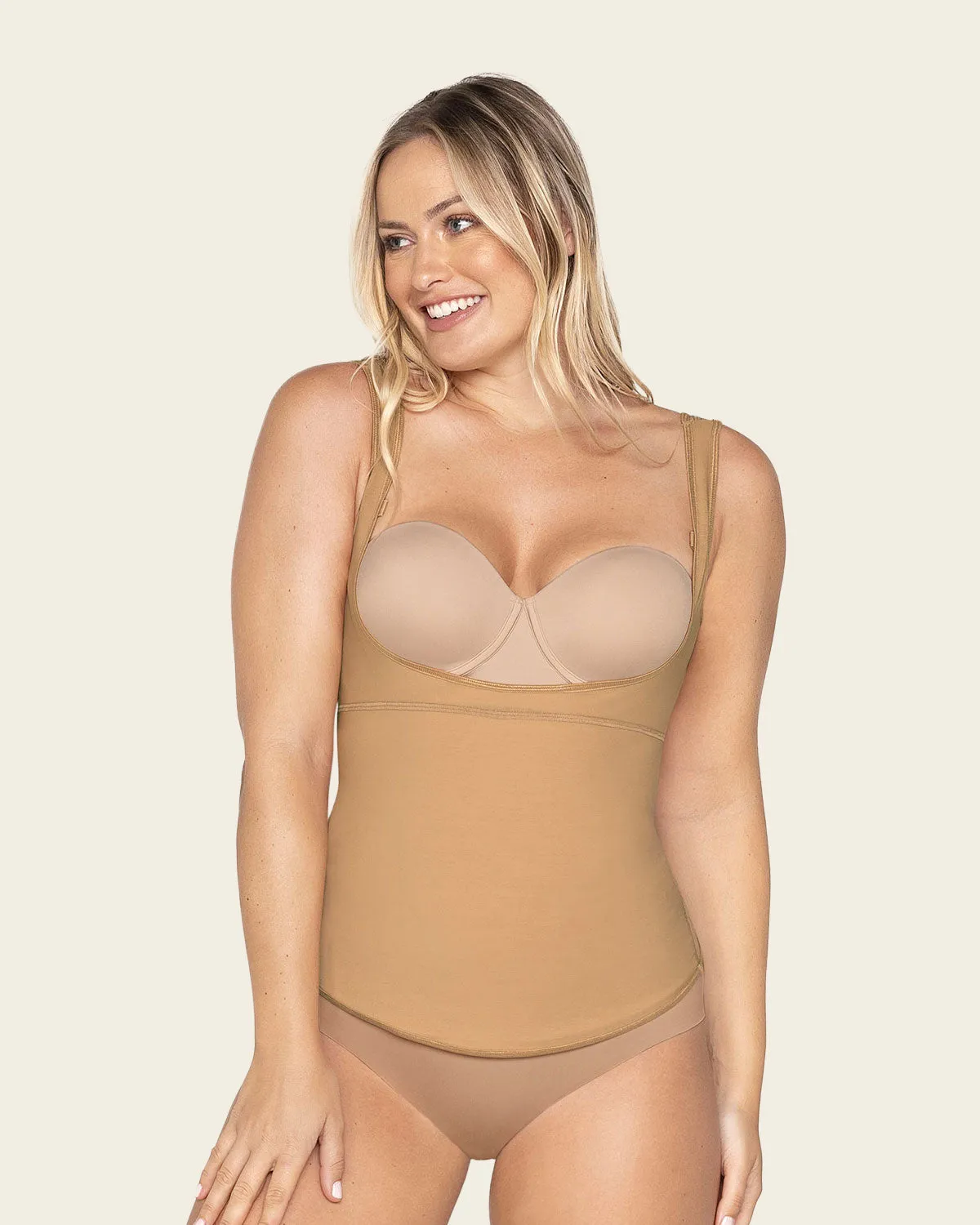 Faja camiseta de compresión firme corrección de postura