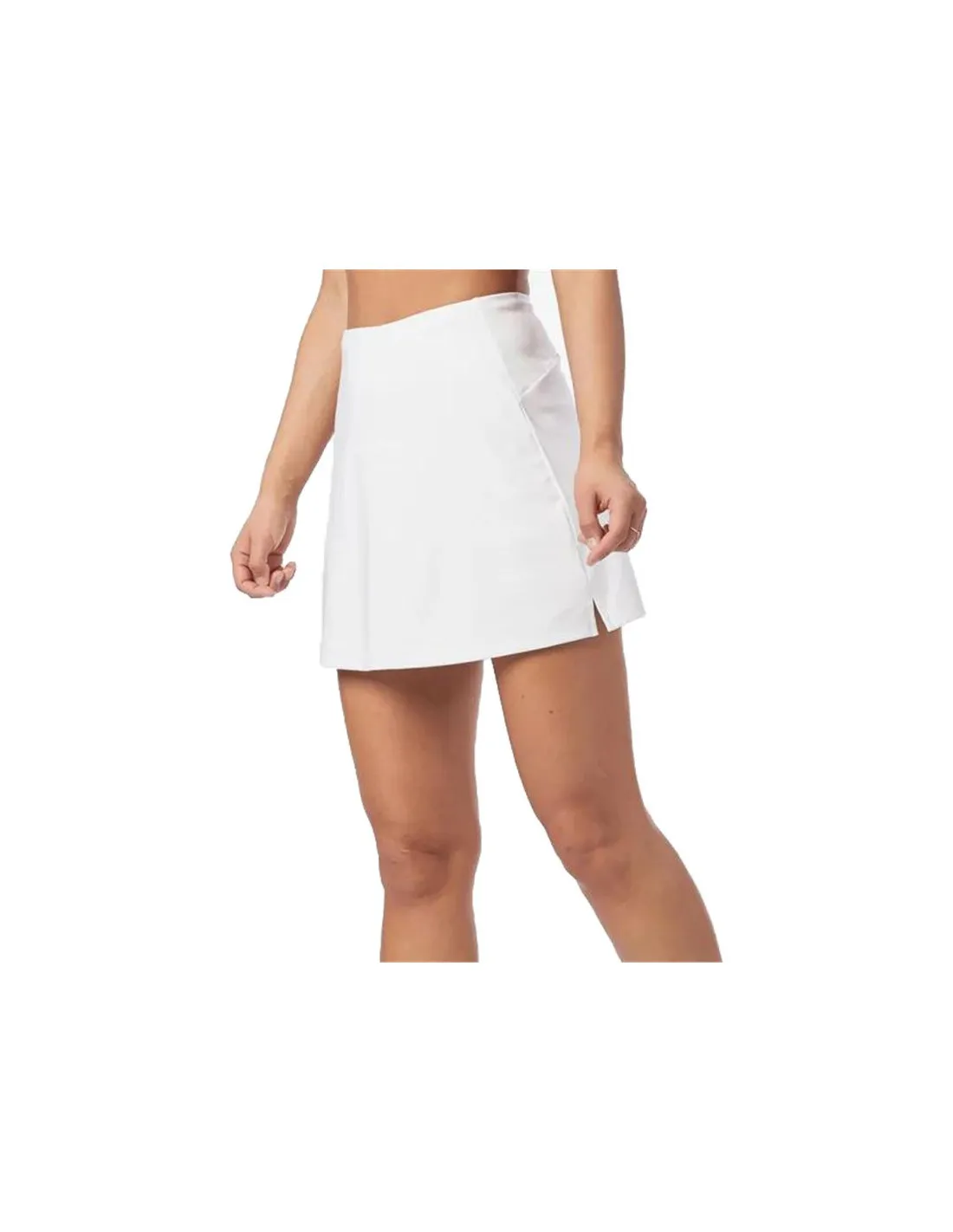 Falda de Pádel Wilson Team Flat Front Blanco Mujer