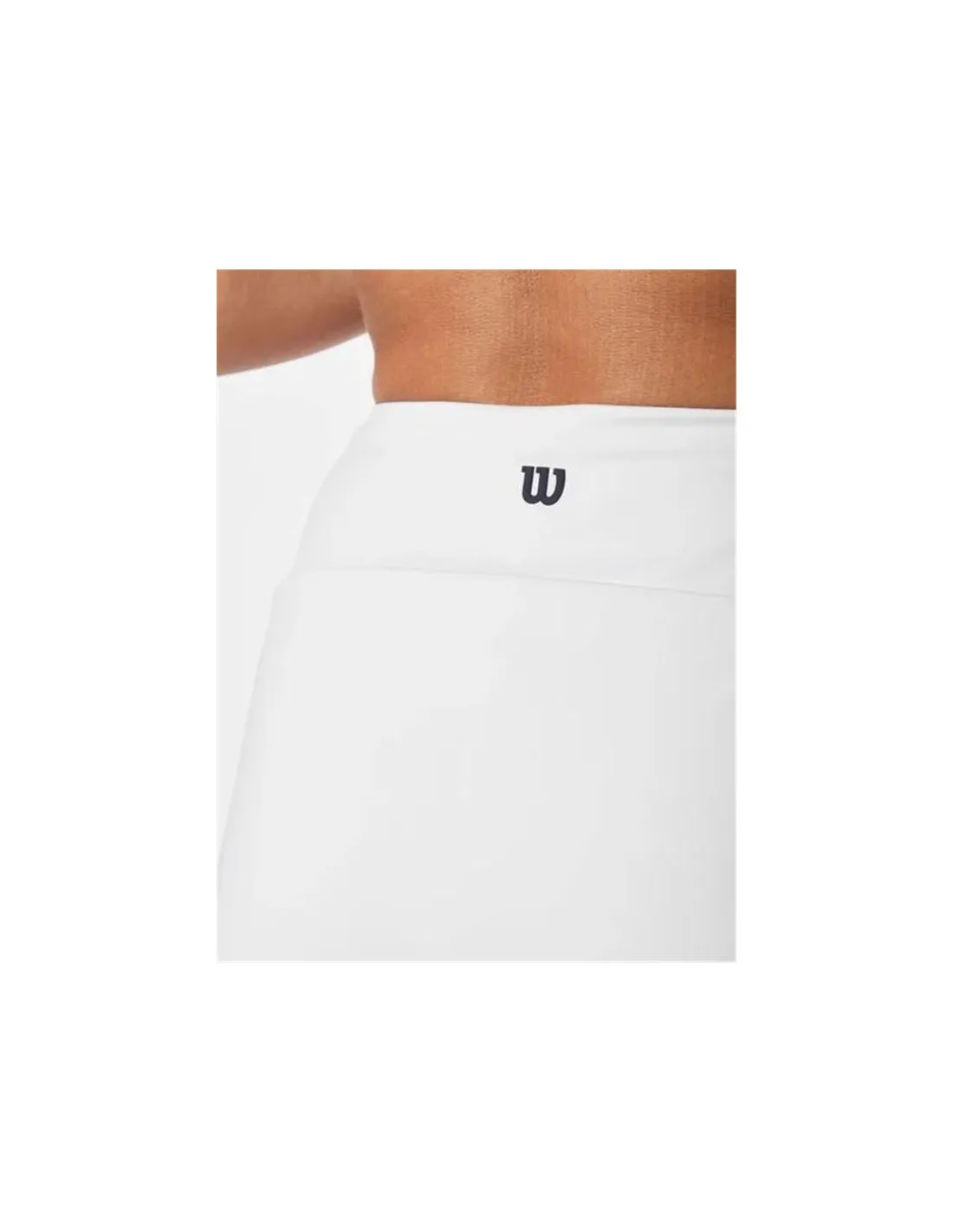 Falda de Pádel Wilson Team Flat Front Blanco Mujer
