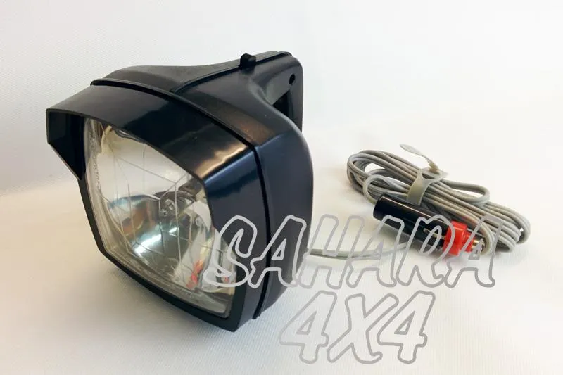 Faro de Mano Halogeno 12 v Negro