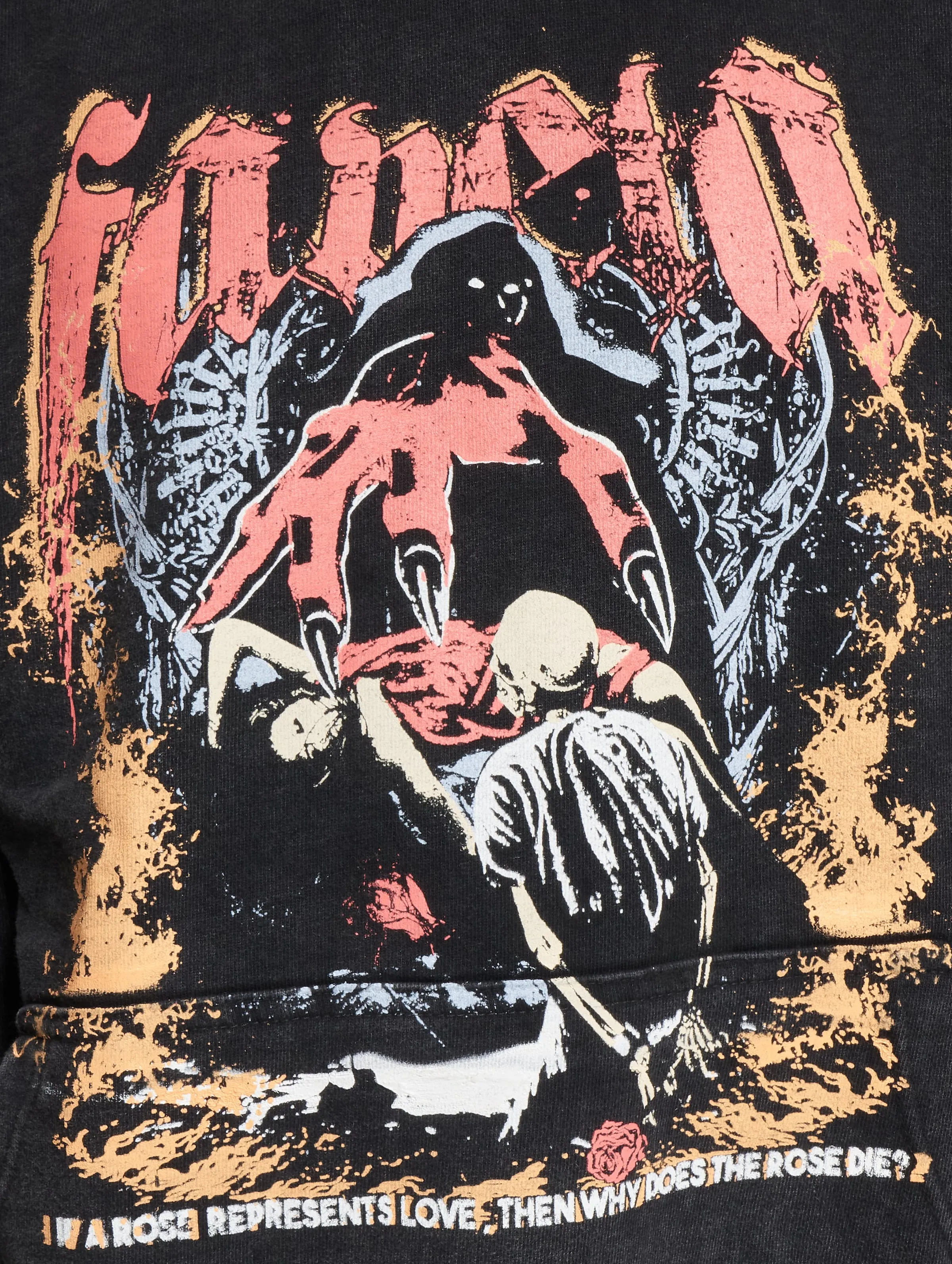 Favela Rose Black Washed