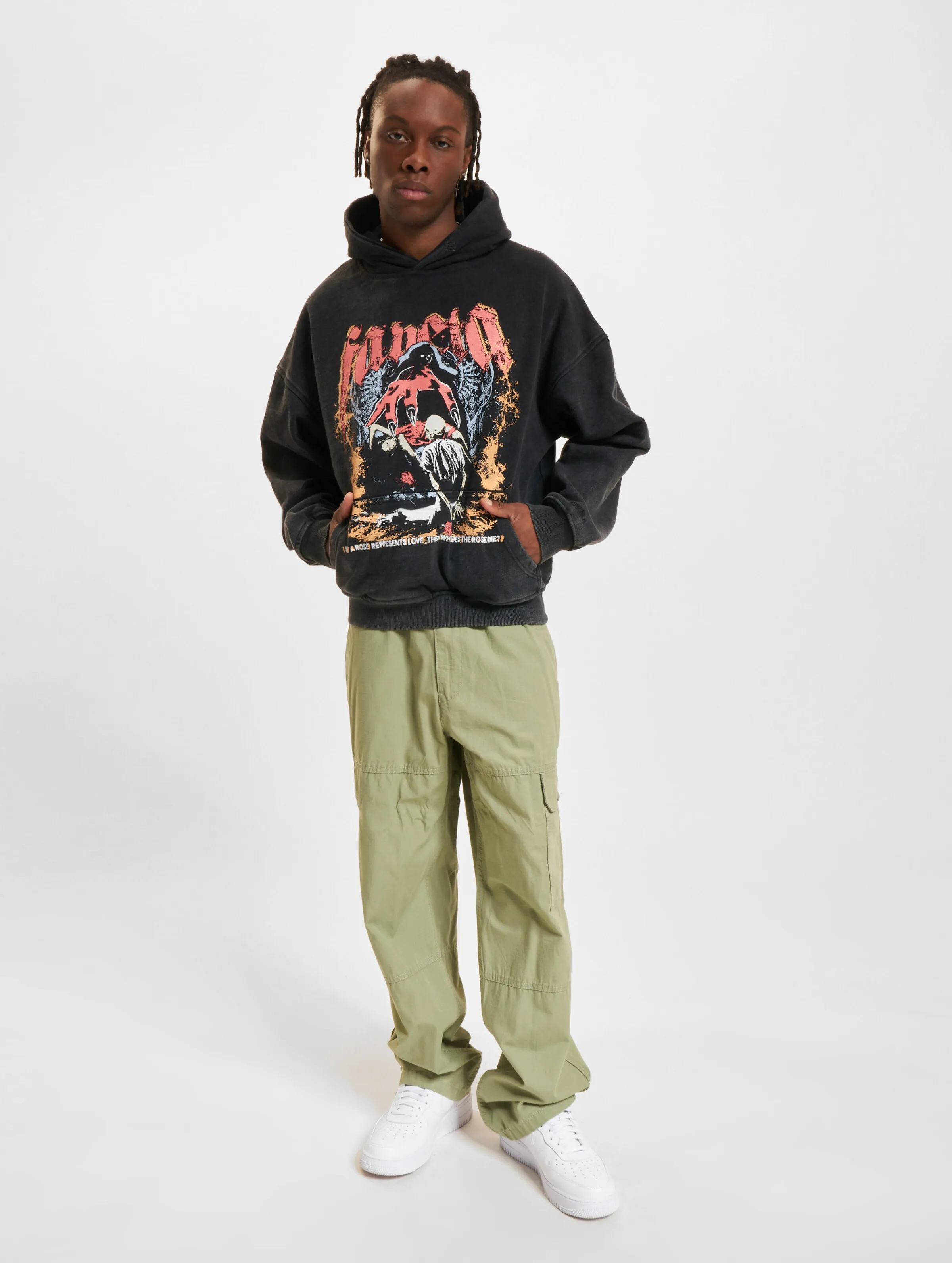 Favela Rose Black Washed