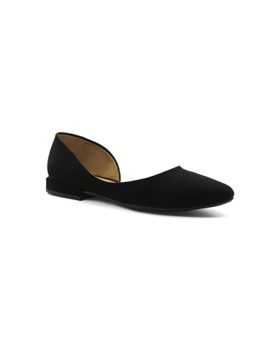 Flats puntales Color Negro Para Mujer De RBCOLLECTION