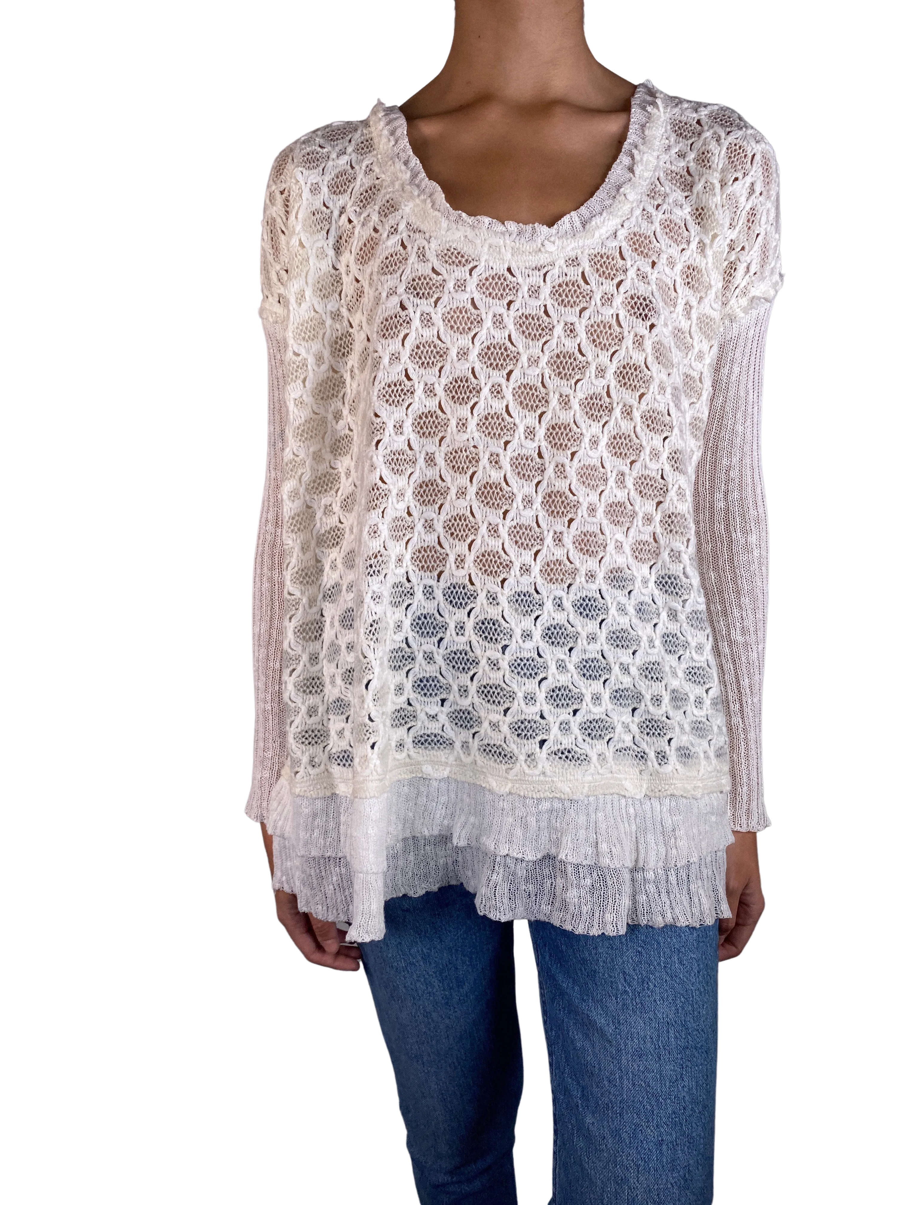 FREE PEOPLE Sweater Blanco