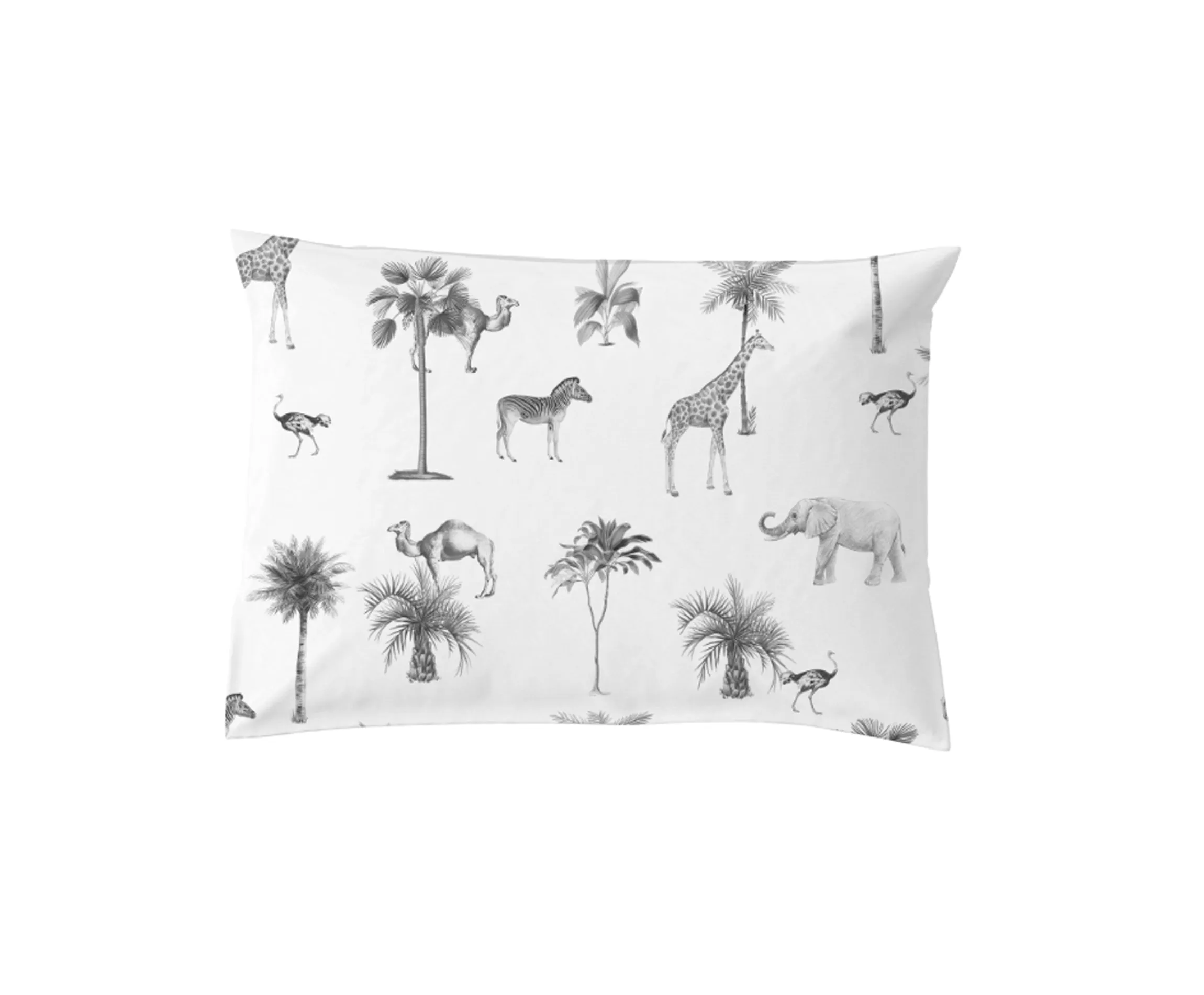 Funda Almohada TBlanca Animales CUADRANTE 60X60+5CM
