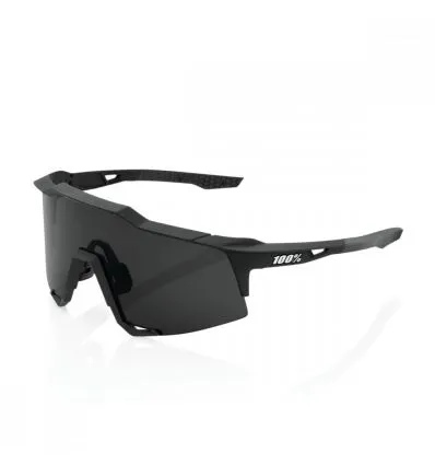 GAFAS DE SOL 100% SPEEDCRAFT (SOFT TACT NEGRO  LENTE HUMO)