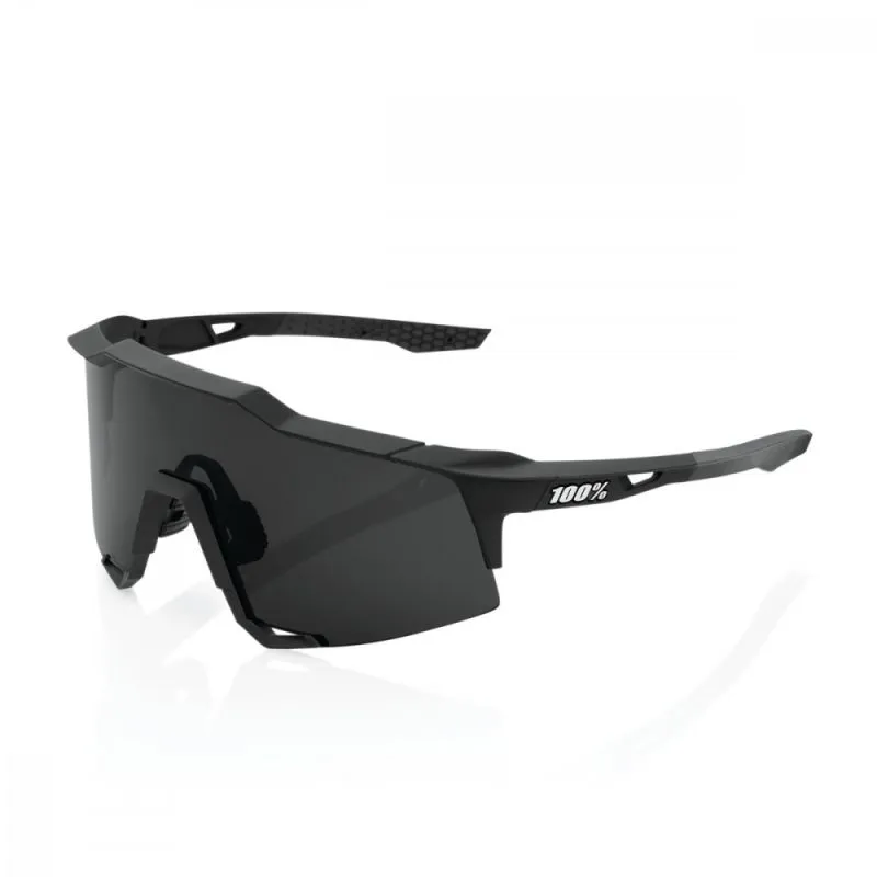 GAFAS DE SOL 100% SPEEDCRAFT (SOFT TACT NEGRO  LENTE HUMO)