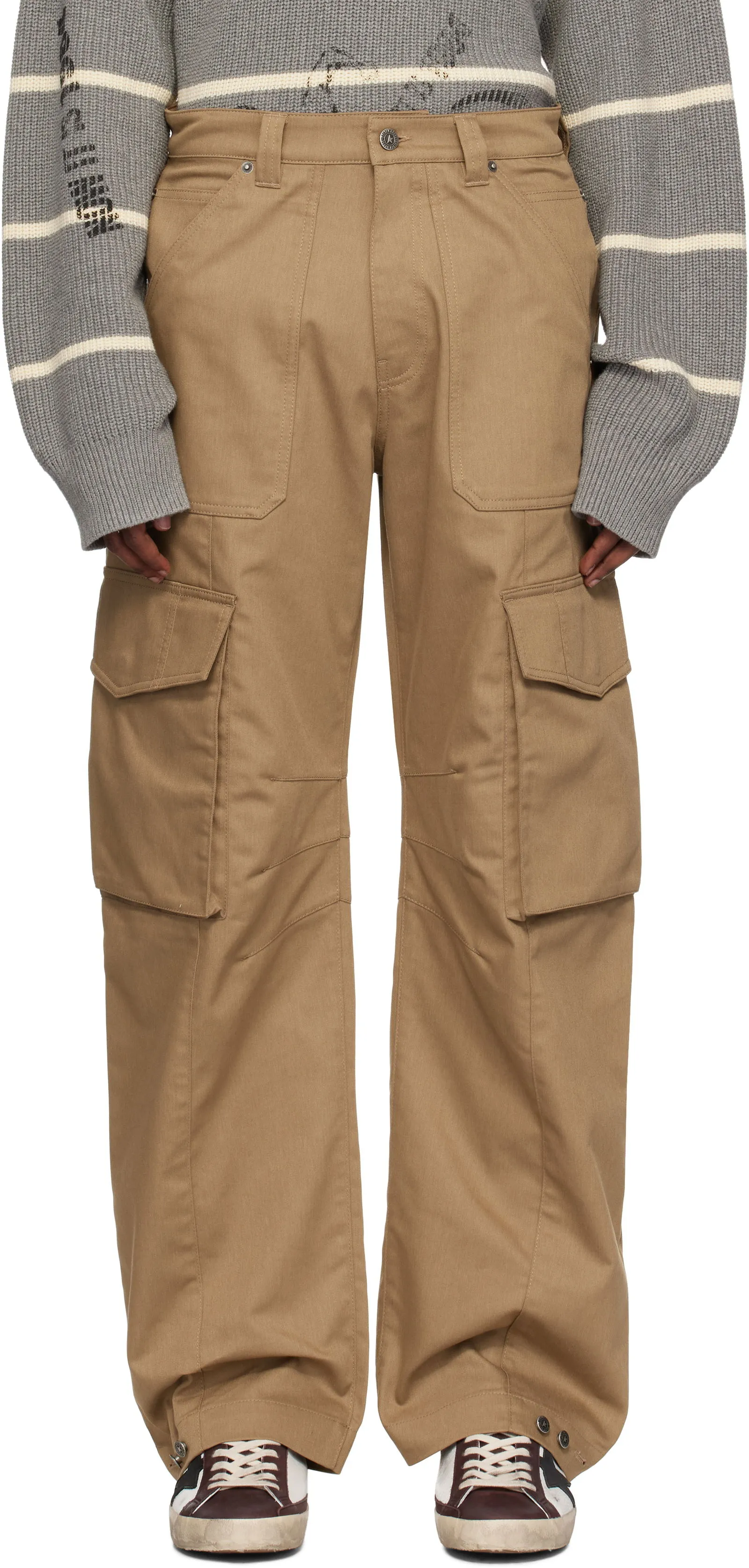GOLDEN GOOSE WIDELEG CARGO PANTS
