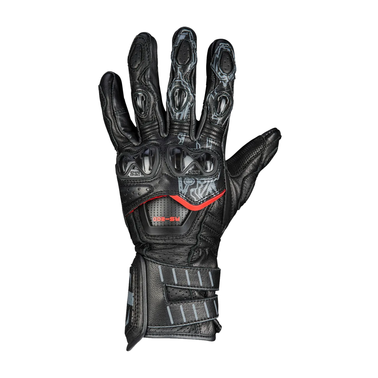GUANTES DE MOTO PARA MUJER IXS SPORT LD RS200 3.0 NEGROS