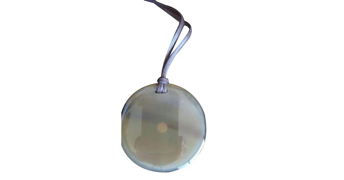 Hermès collar colgante Beige 