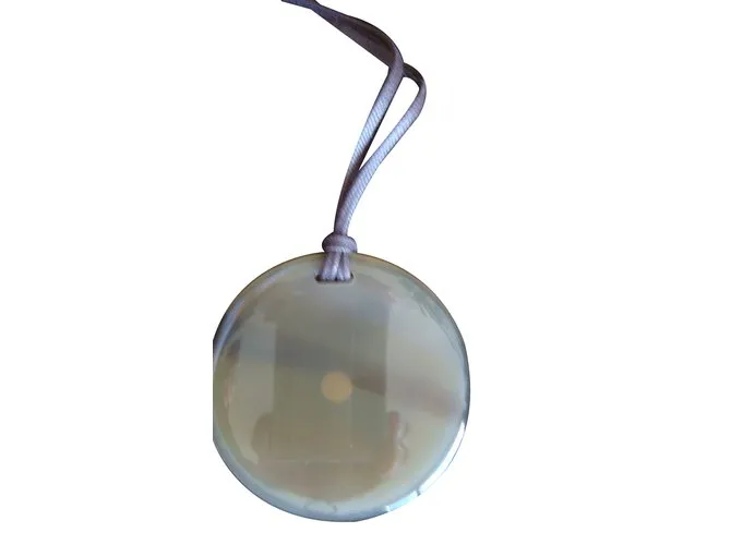 Hermès collar colgante Beige 