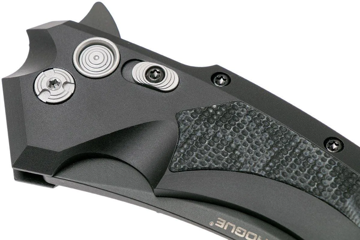 Hogue X5 3.5" Wharncliffe 34569 Buttonlock Flipper navaja, Black Finish