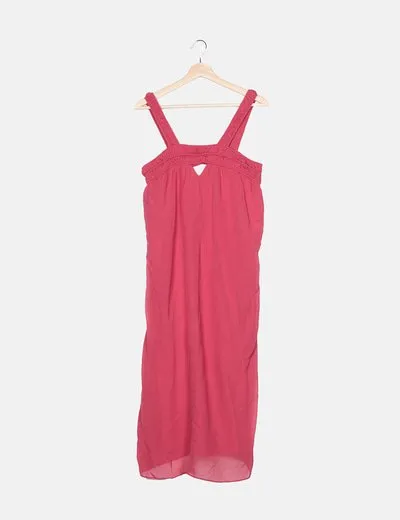 Hoss Intropia Vestido rosa fucsia