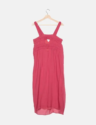Hoss Intropia Vestido rosa fucsia