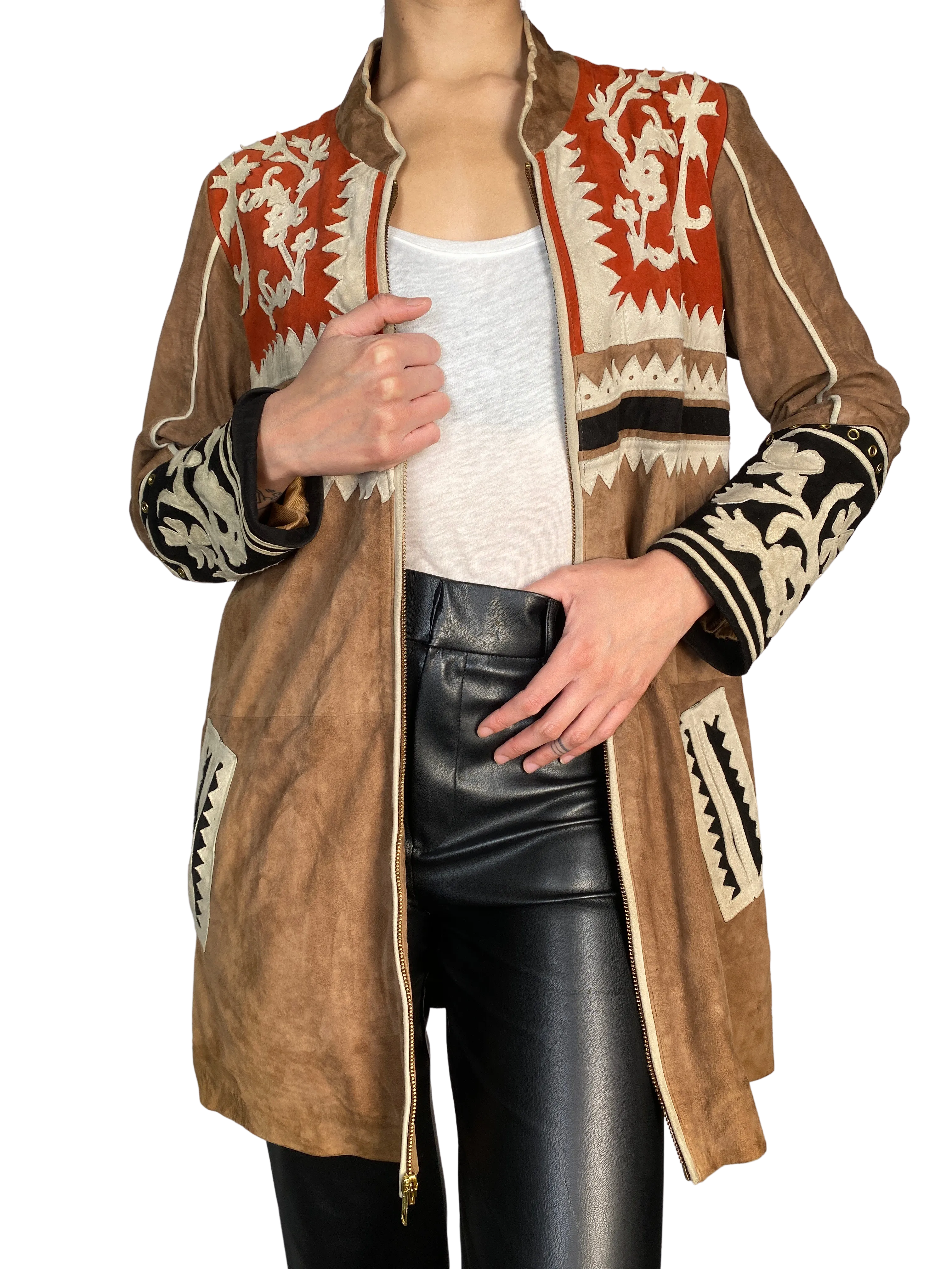 INDIA CHIC Chaqueta Gamuza