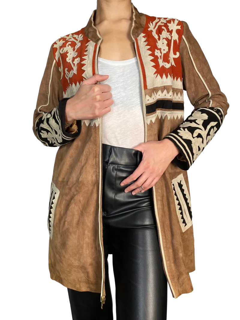 INDIA CHIC Chaqueta Gamuza