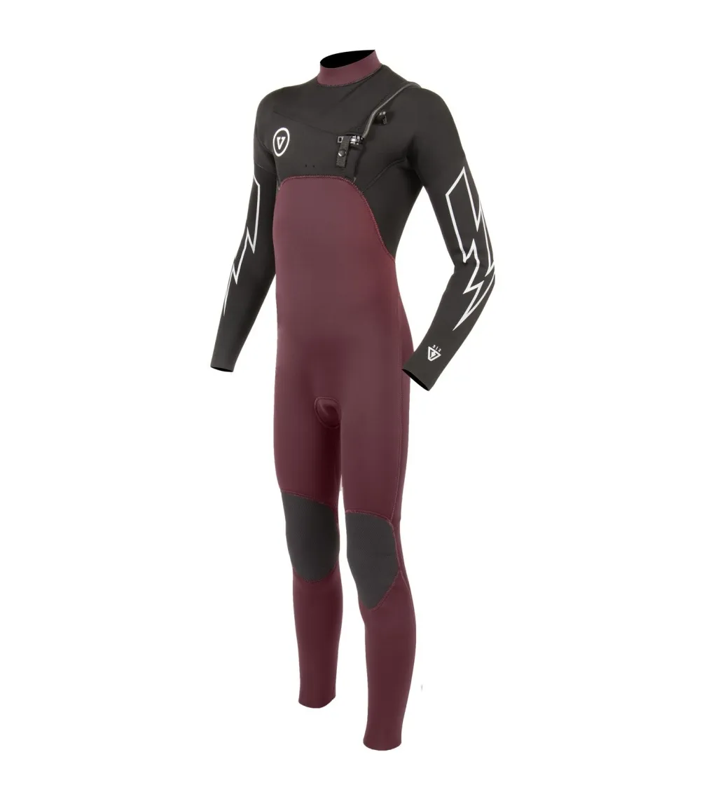 INTEGRAL PARA NIñO VISSLA 7 SEAS BOYS 32 BOLT FULL CHEST ZIP  WINE