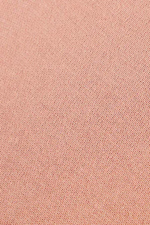 Jersey básico rosa palo de cuello pico y logo bordado al tono