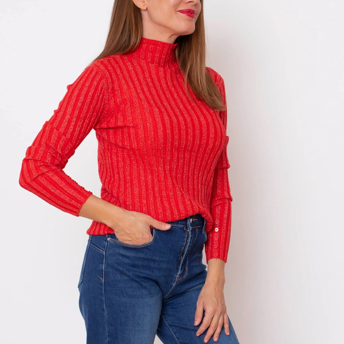 JERSEY CUELLO CHIMENEA  BLANCO
