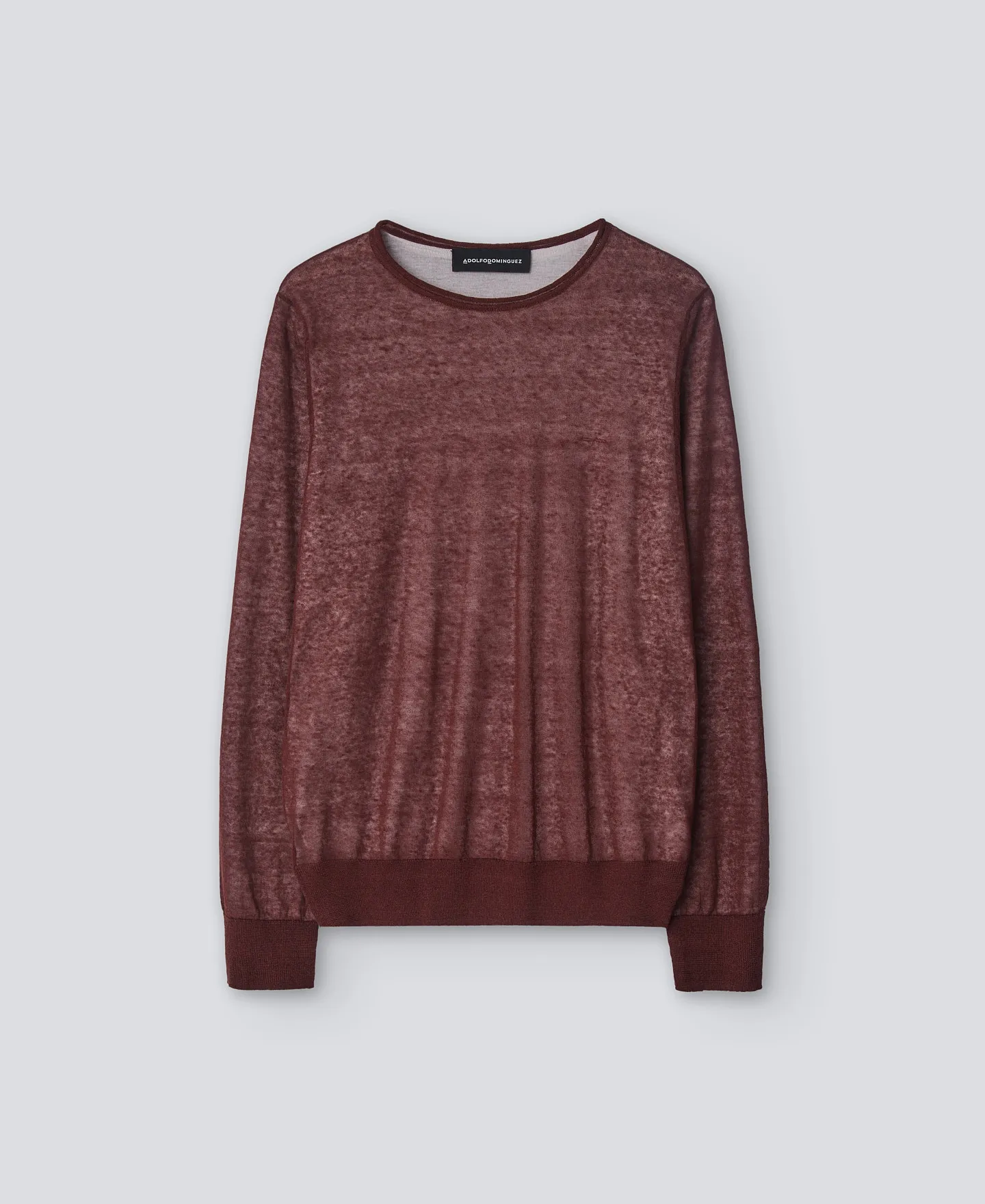 Jersey jaspeado marrón hombre
