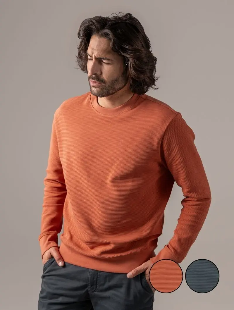 Jersey sudadera para hombre de algodón orgánico